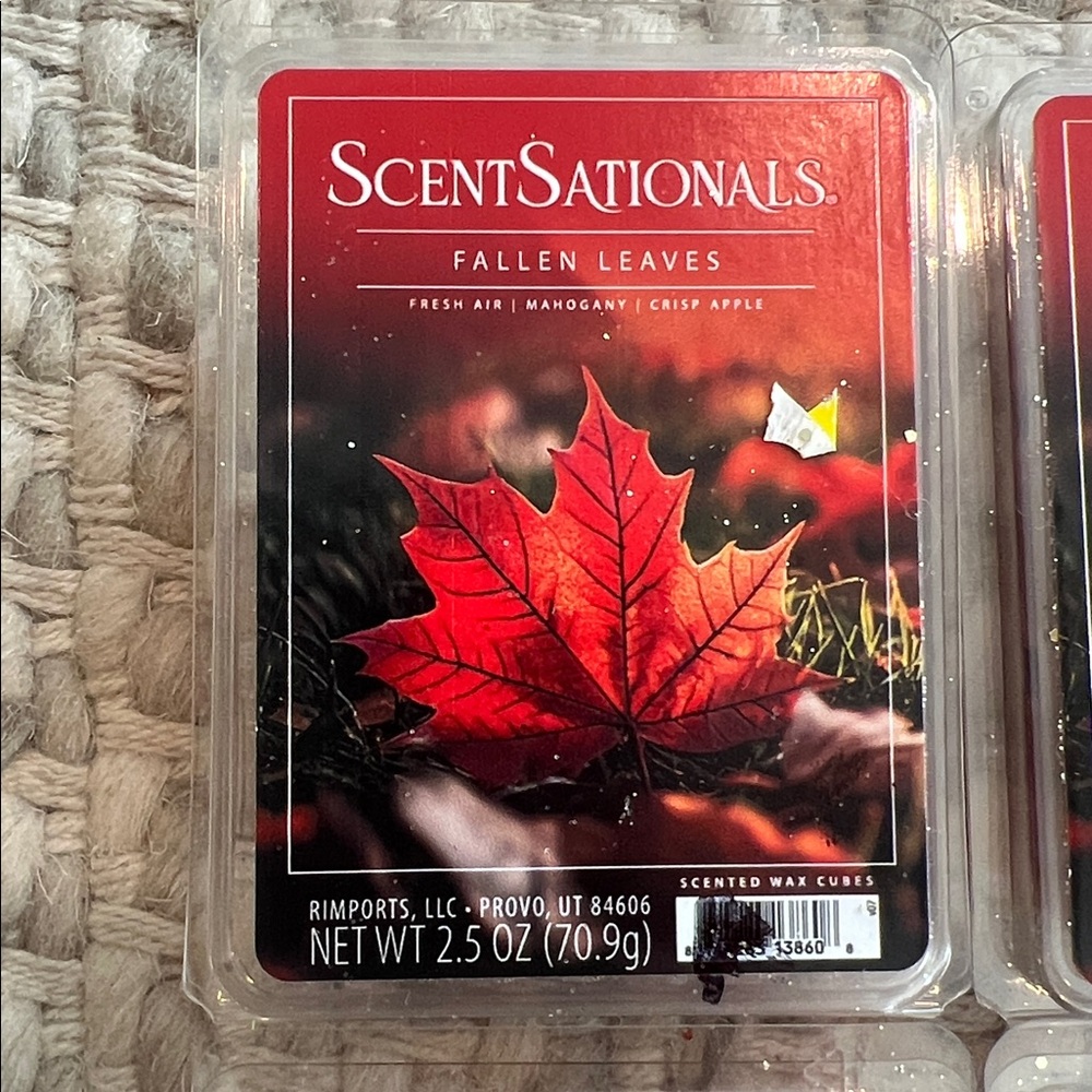 10 New Scentsationals fall wax cubes cinnamon pumpkin cookies fallen leaves - Picture 2 of 9